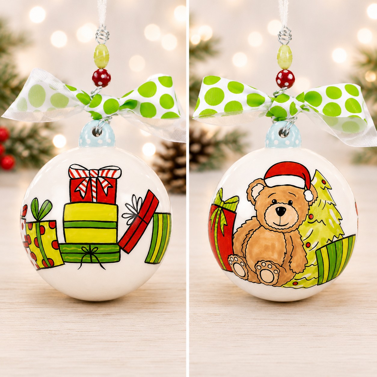 Bear Christmas Gifts Ornament